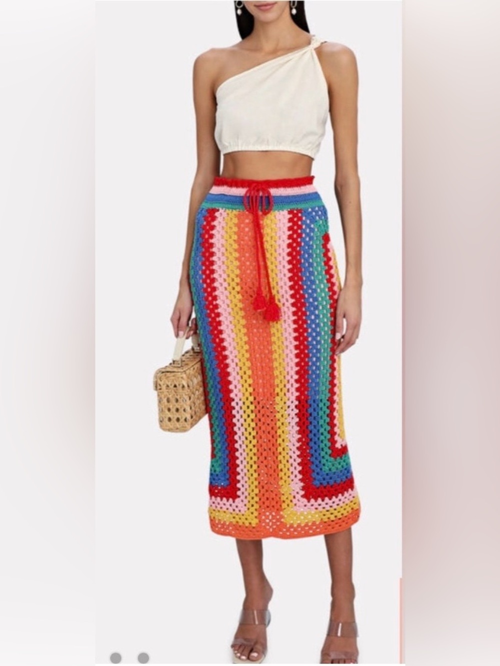 Farm Rio Knitted Midi Skirt
Size M
